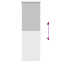 Berkfield Roller Blind Blackout Light Grey 60X130 Cm Fabric Width 55.7 Cm Polyester - thumbnail 9