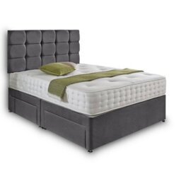 Dining Tables Rio Matching Headboard Divan Set, 2 Drawer On Same Side With Sprung 1500 Comfort Mattress - King - thumbnail 4