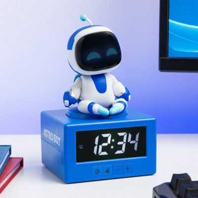 Astro Bot Alarm Clock, Digital Taptosnooze, Night Light, 17Cm Battery Figurine For Kids & Gamers , Paladone - image 1