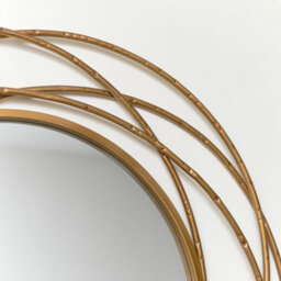 Melody Maison Antique Gold Swirl Wall Mirror - 70Cm X 70Cm - thumbnail 5