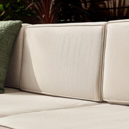 Furniturebox Orlando Beige Rattan Garden Sofa, Modular Outdoor Patio Garden Sofa, Table & 10 Chairs Garden Corner Sofa Set + Cover - thumbnail 3