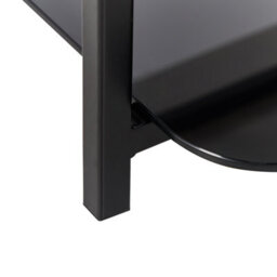 Beliani Coffee Table Gloster Tempered Glass White Marble - thumbnail 7