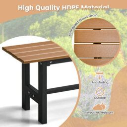 Costway 2-Person Outdoor Bench 120 Cm Outdoor Chair With Slatted Seat - thumbnail 6