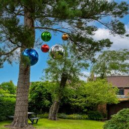 Christmas Tree World 80Cm Metallic Gold Inflatable Mirror Ball - thumbnail 9
