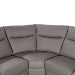 Aspire Marlowe Real Leather Power Recliner 2C2 Corner Sofa With Usb Charging, Slate - thumbnail 5