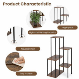 Five Layer Storage Rack With Metal Frame - thumbnail 5