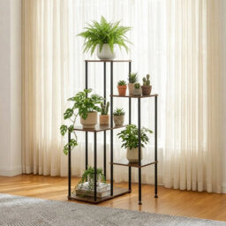 Five Layer Storage Rack With Metal Frame - thumbnail 3