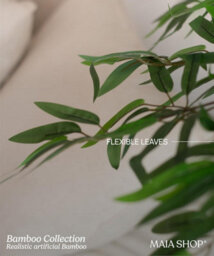 Artificial Excelsior Tree With Natural Logs 190Cm, Maia Bamboo Plant Home Decor - thumbnail 4