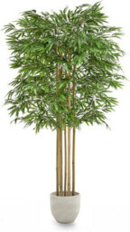 Artificial Excelsior Tree With Natural Logs 190Cm, Maia Bamboo Plant Home Decor