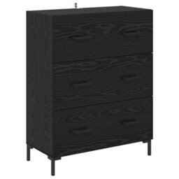 Walplus Sideboard Black Oak 69.5 X 34 X 90 Cm Engineered Wood And Iron - thumbnail 2