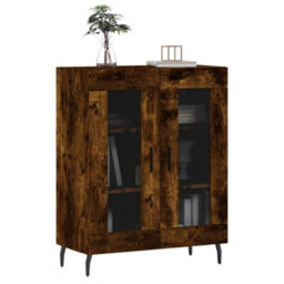 Berkfield Sideboard Smoked Oak 69.5X34X90 Cm Engineered Wood - thumbnail 3