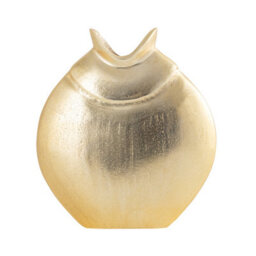 Vanity Living 24Cm Gold Metal Vase, Elegant Aluminium Decorative Vase For Living Room - thumbnail 4