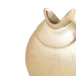 Vanity Living 24Cm Gold Metal Vase, Elegant Aluminium Decorative Vase For Living Room - thumbnail 2