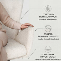Sonara Modern Swivel Accent Chair Stylish Upholstered Seat Set Of 2 - thumbnail 7