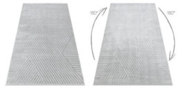 RugsX Carpet Balance 1503 Grey - Geometric, Structural, Glamour  160X220 Cm - thumbnail 2