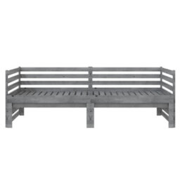 Vidaxl Pull-Out Day Bed Without Mattress Grey 2X(90X200)Cm - thumbnail 7