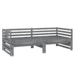 Vidaxl Pull-Out Day Bed Without Mattress Grey 2X(90X200)Cm - thumbnail 6