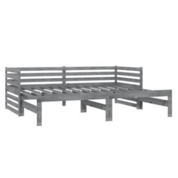 Vidaxl Pull-Out Day Bed Without Mattress Grey 2X(90X200)Cm - thumbnail 5