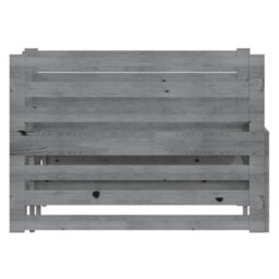 Vidaxl Pull-Out Day Bed Without Mattress Grey 2X(90X200)Cm - thumbnail 8