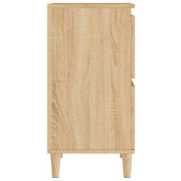 Berkfield Sideboards 2 Pcs Sonoma Oak 60X35X70 Cm Engineered Wood - thumbnail 9