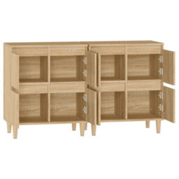 Berkfield Sideboards 2 Pcs Sonoma Oak 60X35X70 Cm Engineered Wood - thumbnail 7