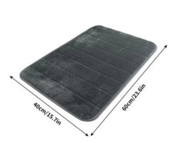 Vivo Memory Foam Light Rug Bathroom Floor Non-Slip Soft Absorbent Shower Mat Carpet - thumbnail 4
