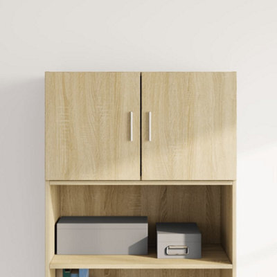 Walplus Wall Cabinet Sonoma Oak 70X42.5X40 Cm Engineered Wood - image 1