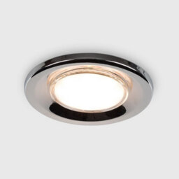 Valuelights Downlight Fire Rated Chrome Ceiling Light Fitting 6 Pack With Cool White Bulbs - thumbnail 2