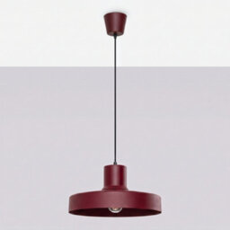 Sollux Lighting Bilo Steel Burgundy 1 Lights Modern Pendant Lamps - thumbnail 2