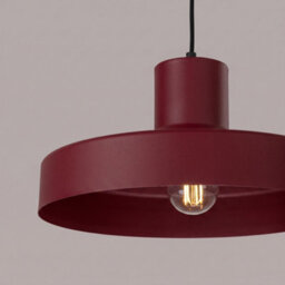 Sollux Lighting Bilo Steel Burgundy 1 Lights Modern Pendant Lamps - thumbnail 4