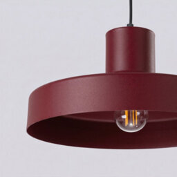 Sollux Lighting Bilo Steel Burgundy 1 Lights Modern Pendant Lamps - thumbnail 6