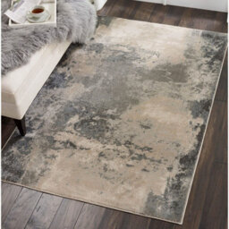Ivory/grey Rug Modern Abstract,striking Ombre Effects Rug For Bedroom & Living Room-66 X 229Cm (Runner) - thumbnail 1