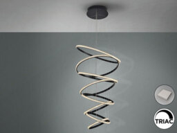 Luminosa Lighting Luminosa Ring Pendant Ceiling Light Black Led 3000K Dimmable - Uk Stock - thumbnail 4