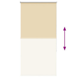 Berkfield Roller Blind Blackout Beige 85X150 Cm Fabric Width 80.7 Cm Polyester - thumbnail 9