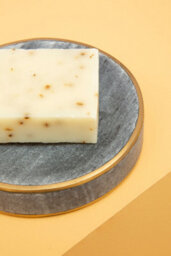 Orsina Grey Marble Brass Soap Dish - thumbnail 4