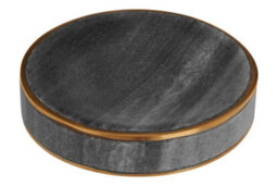 Orsina Grey Marble Brass Soap Dish - thumbnail 2