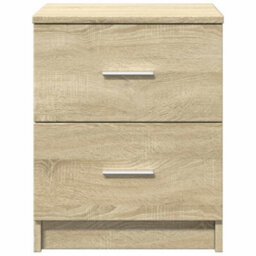 Berkfield Durable Bedside Cabinets 2 Pcs With 2 Drawers Sonoma Oak 40X36X50 Cm - thumbnail 4