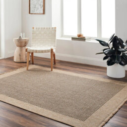 Livabliss Mirage-Cottage Tan Black Fringe In- & Outdoor Jute-Look Rug 160 X 213 Cm Easy Care, Non Shedding - thumbnail 6