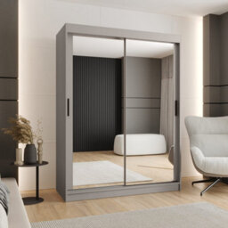 Arte Cashmere Rubino T3 Sliding Door Wardrobe 150Cm - Mirrored Modern Storage For Organised Living - thumbnail 1