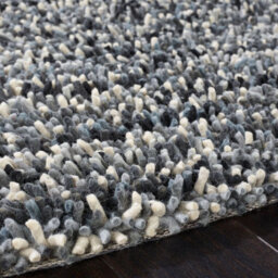 Grey Shaggy Wool Rug, Abstract Rug With 50mm Thickness, Modern Handmade Rug For Bedroom, & Dining Room-160Cm X 230Cm - thumbnail 3