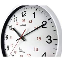 Youshiko Radio Controlled Wall Clock (Official Uk & Ireland Version), Premium Quality, White Metal Case 30Cm - thumbnail 3