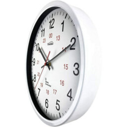 Youshiko Radio Controlled Wall Clock (Official Uk & Ireland Version), Premium Quality, White Metal Case 30Cm - thumbnail 2