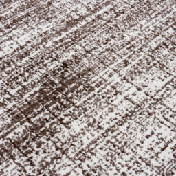The Rugs Montana Brown And Cream Abstract Area Rug And Runner Soft Durable Pet Friendly Easy To Clean Living Room Bedroom 3800Bwcr - thumbnail 3