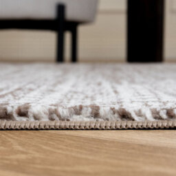 The Rugs Montana Brown And Cream Abstract Area Rug And Runner Soft Durable Pet Friendly Easy To Clean Living Room Bedroom 3800Bwcr - thumbnail 4