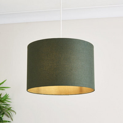 Harbour Studio Ascot Green Cylinder Lamp Shade (D)30Cm - image 1