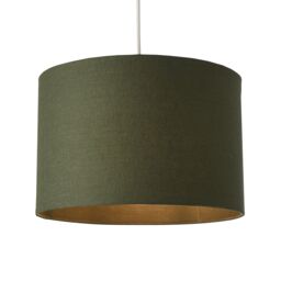 Harbour Studio Ascot Green Cylinder Lamp Shade (D)30Cm - thumbnail 3