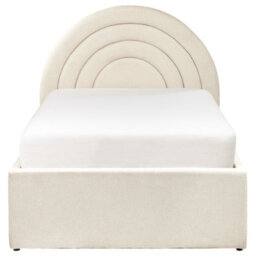 Beliani Kids Ottoman Bed Fabric Anet 90 X 200 Cm (Eu Single) Beige - thumbnail 6