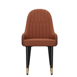 Fativo Set Of 2 Dining Microfiber Leather Chairs Padded Seat High Back Armchair, Red, 52L X 49W X 90Hcm - thumbnail 3