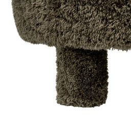 Beliani Armchair Hamina Faux Fur Dark Green - thumbnail 8