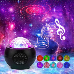 3 In 1 Star Lights Projector Led Galaxy Night Light Starry Sky Lamp - thumbnail 1